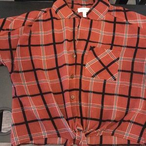 Button up crop top